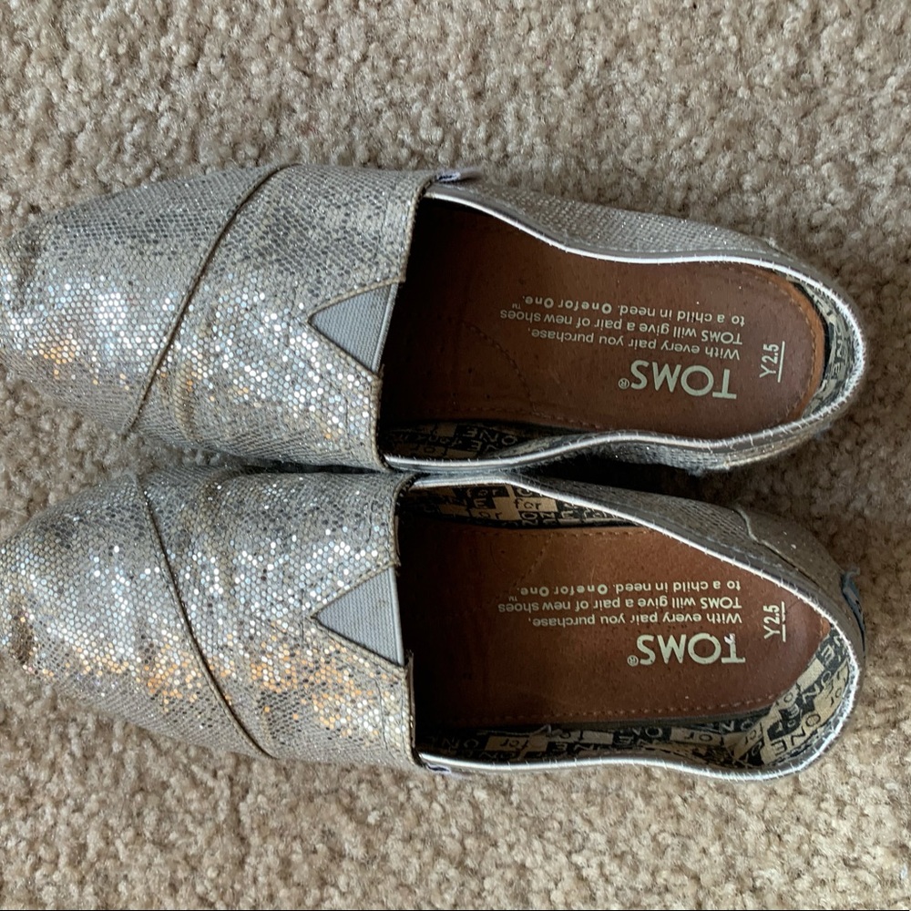 Toms-Silver Sparkles